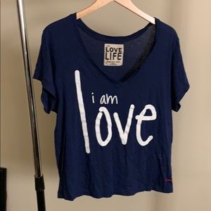 PEACE LOVE WORLD ‘i am love’ Blue Shirt